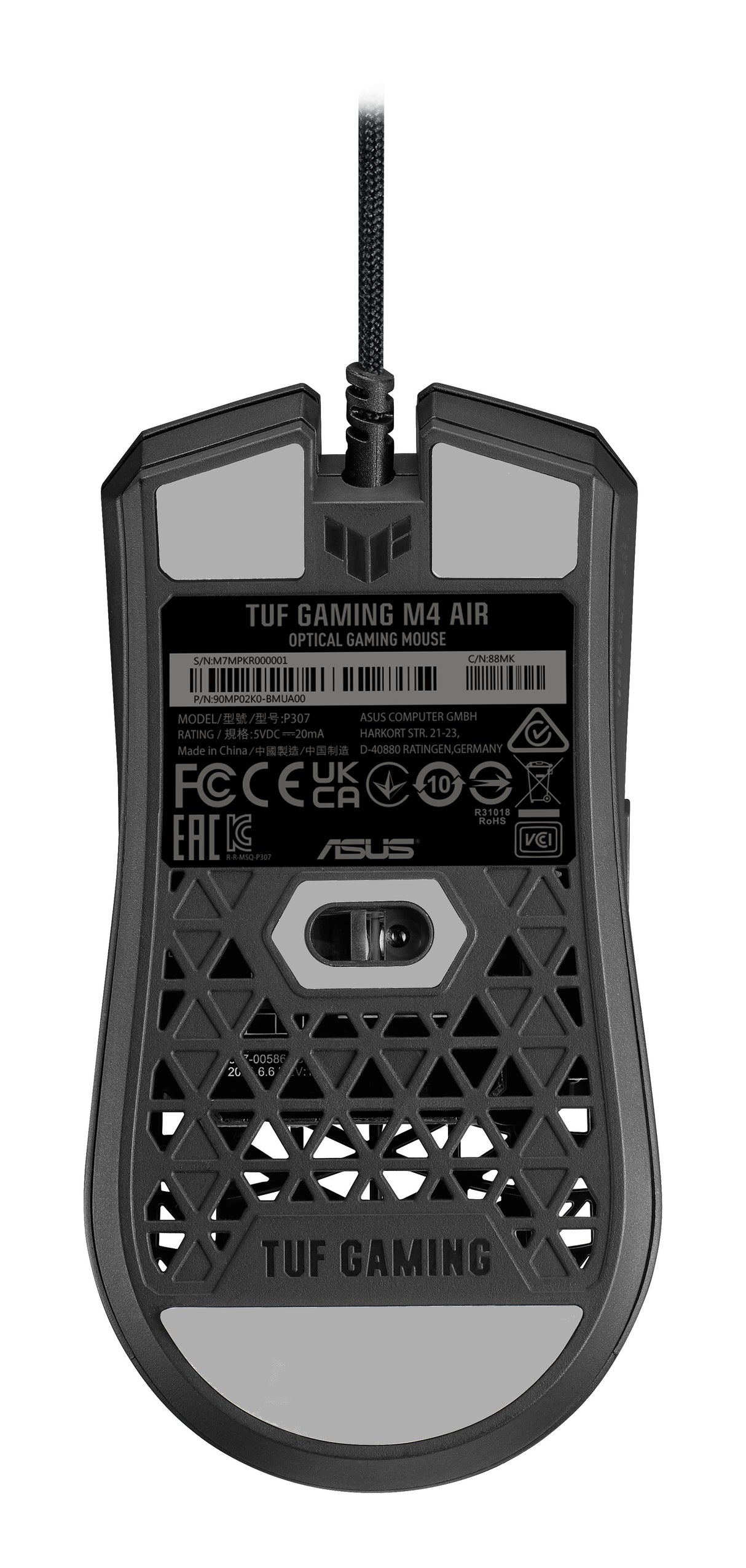 EAN 4711081335474 - ASUS TUF Gaming M4 Air ratón Juego Ambidextro USB tipo A Óptico 16000 DPI imagen 2