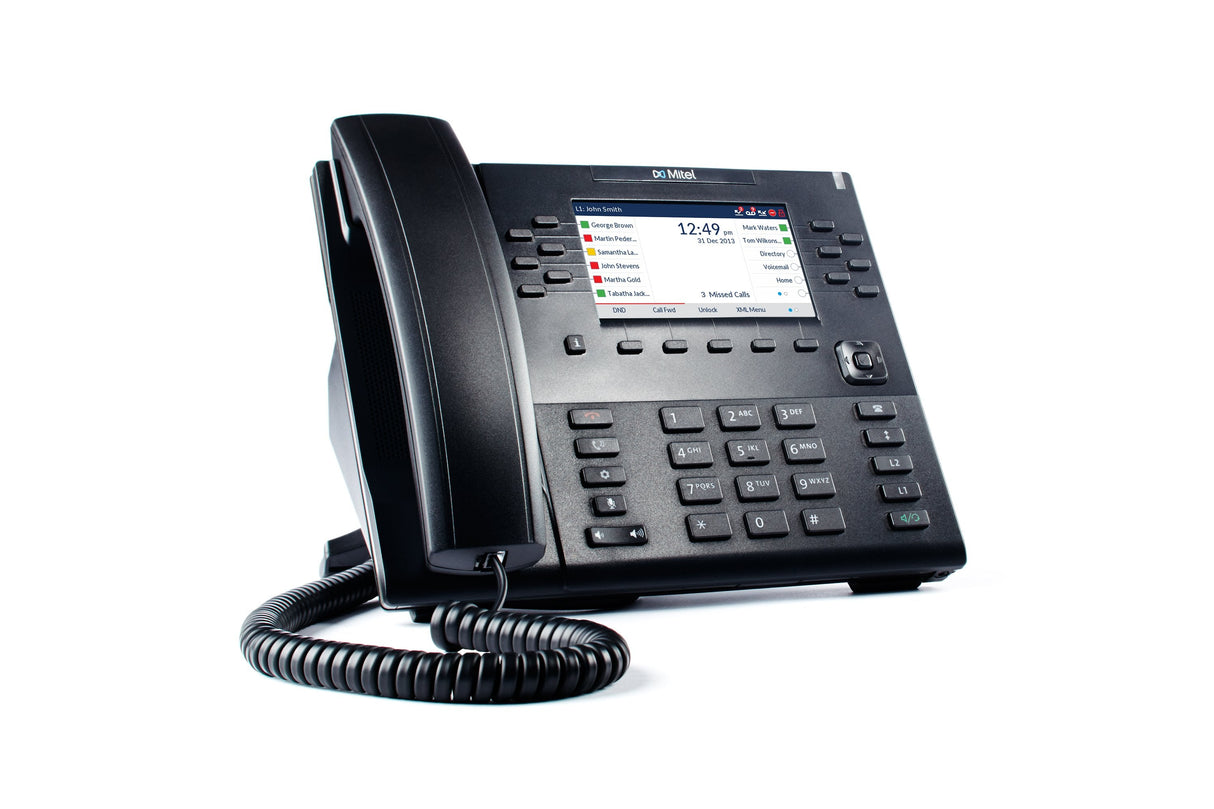 Mitel 80c00003aaa-A Teléfono Ip Negro Terminal Con Conexión Por Cable Lcd 24 Líneas