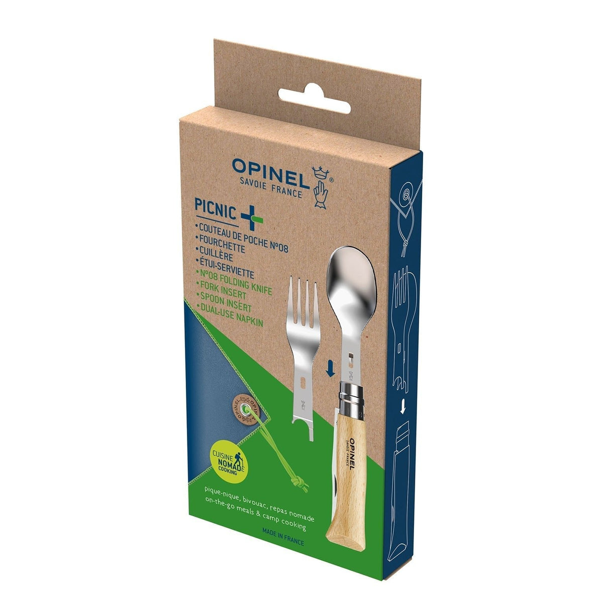 EAN 3123840025006 - Opinel Picnic+ Utensil Gris, Madera imagen 5