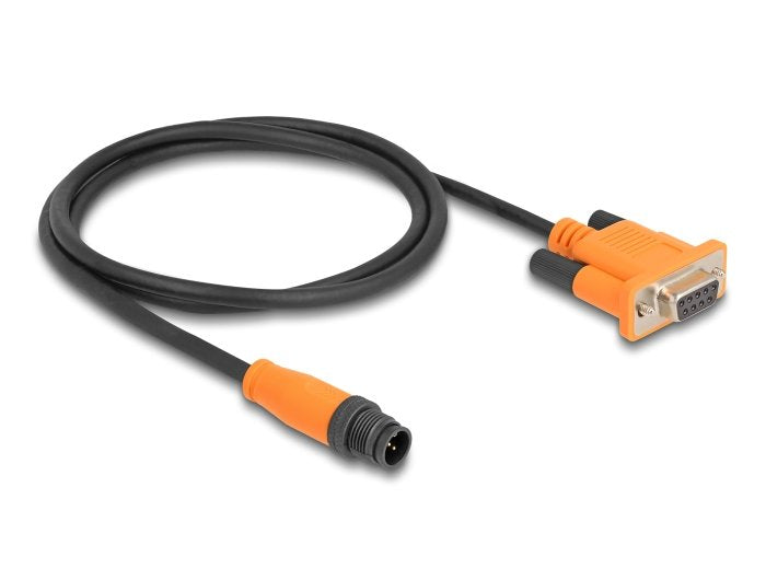 EAN 4043619667451 - DeLOCK 66745 cable de serie Negro, Naranja M12 plug 5 pin D-Sub 9 pin imagen 2