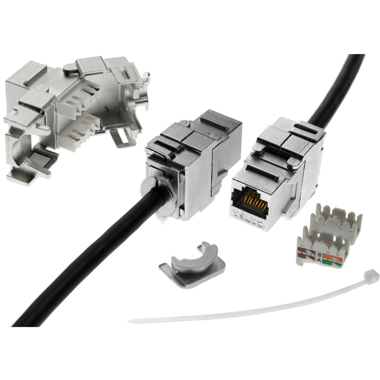 Módulo A Presión Inline Rj45 Keystone Jack Cat.6a