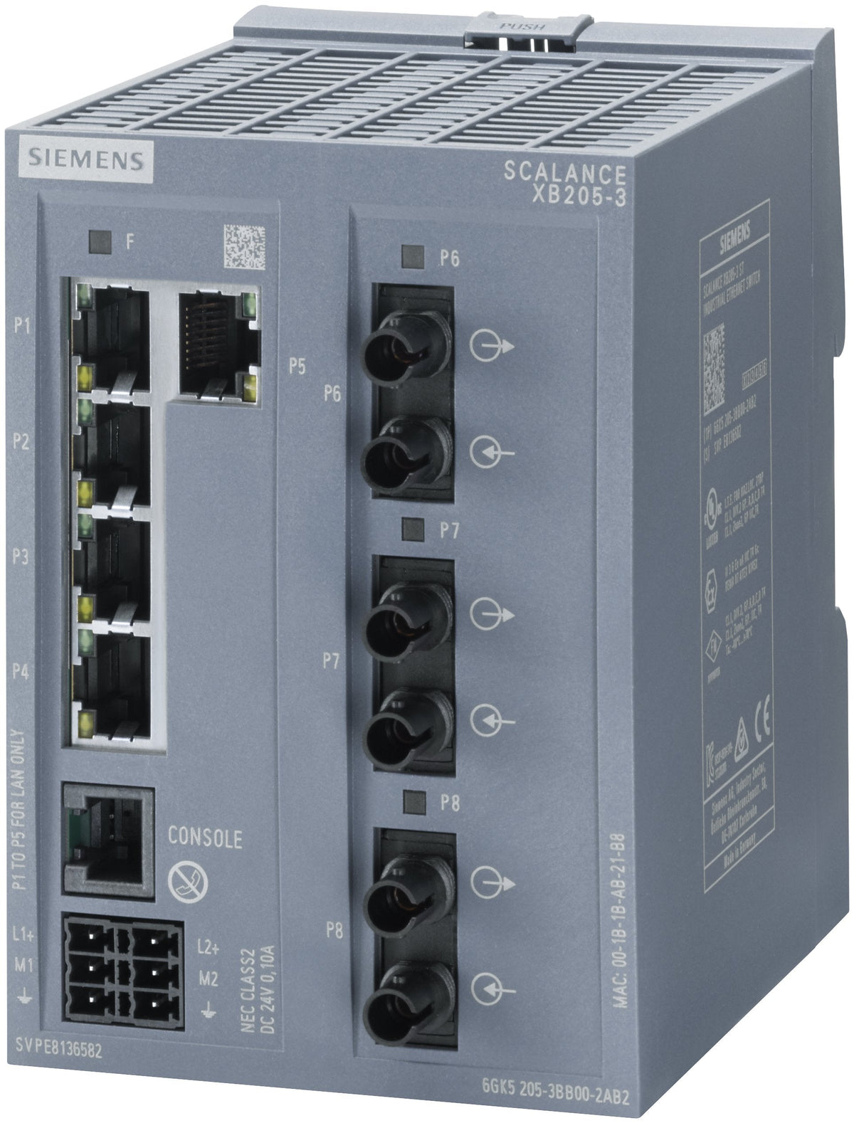 Siemens 6gk5205-3bb00-2tb2 Industrial Ethernet Switch 10 - Switch - 0,1 Gbps