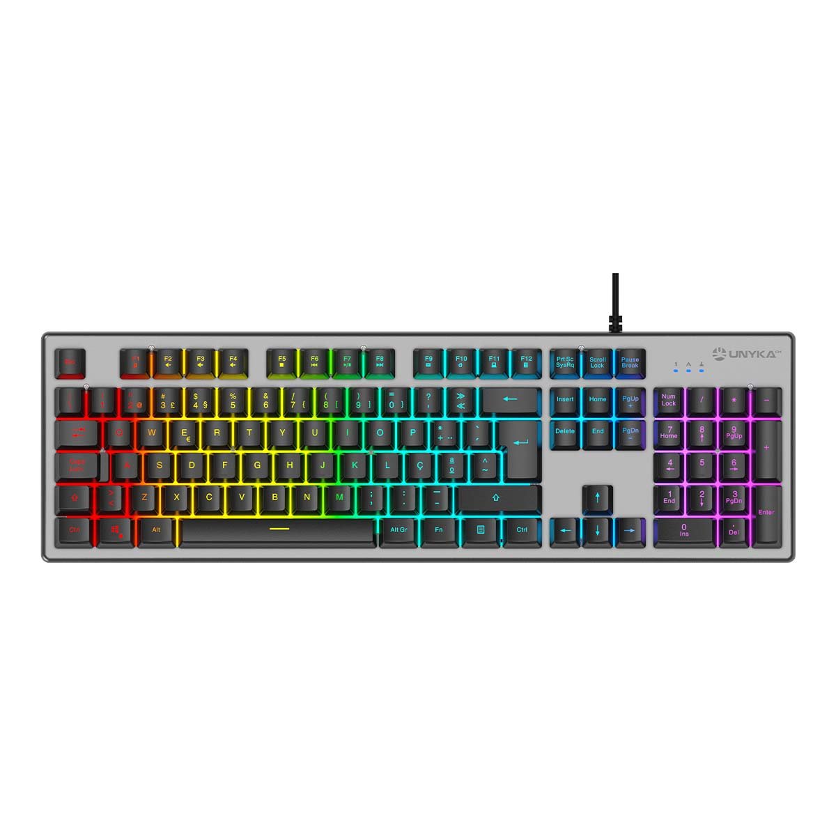 Teclado Portugues Unykach Nova 244 Gaming Uk505450