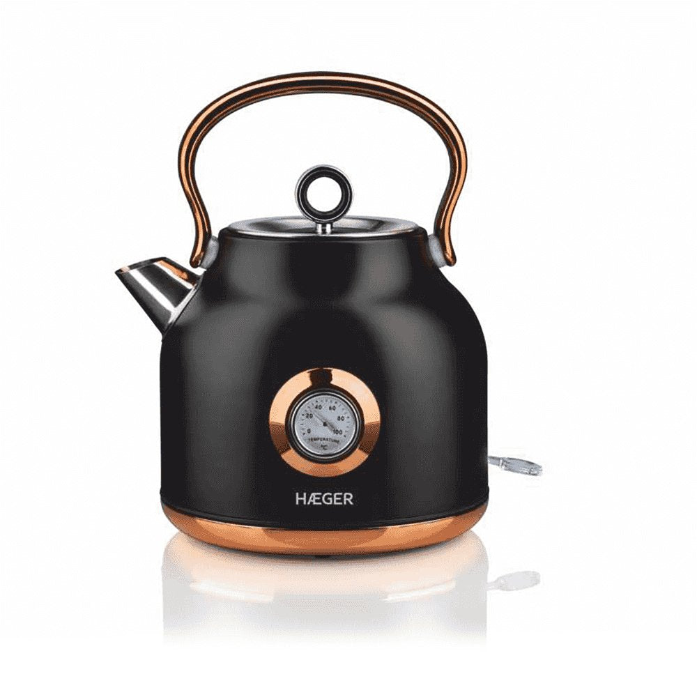EAN 5608475016523 - Haeger EK-22B.024A tetera eléctrica 1,7 L 2200 W Negro, Oro imagen 1