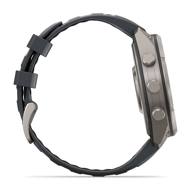 Garmin Fenix 9 Pro Bluetooth Gps 47mm Titanio Con Correa De Silicona En Gris