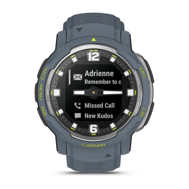 Smartwatch Garmin Instinct Crossover Standard Edition (0.9") Mip 45 Mm Híbrido 176 X 176 Pixeles Azul Gps (Satélite)