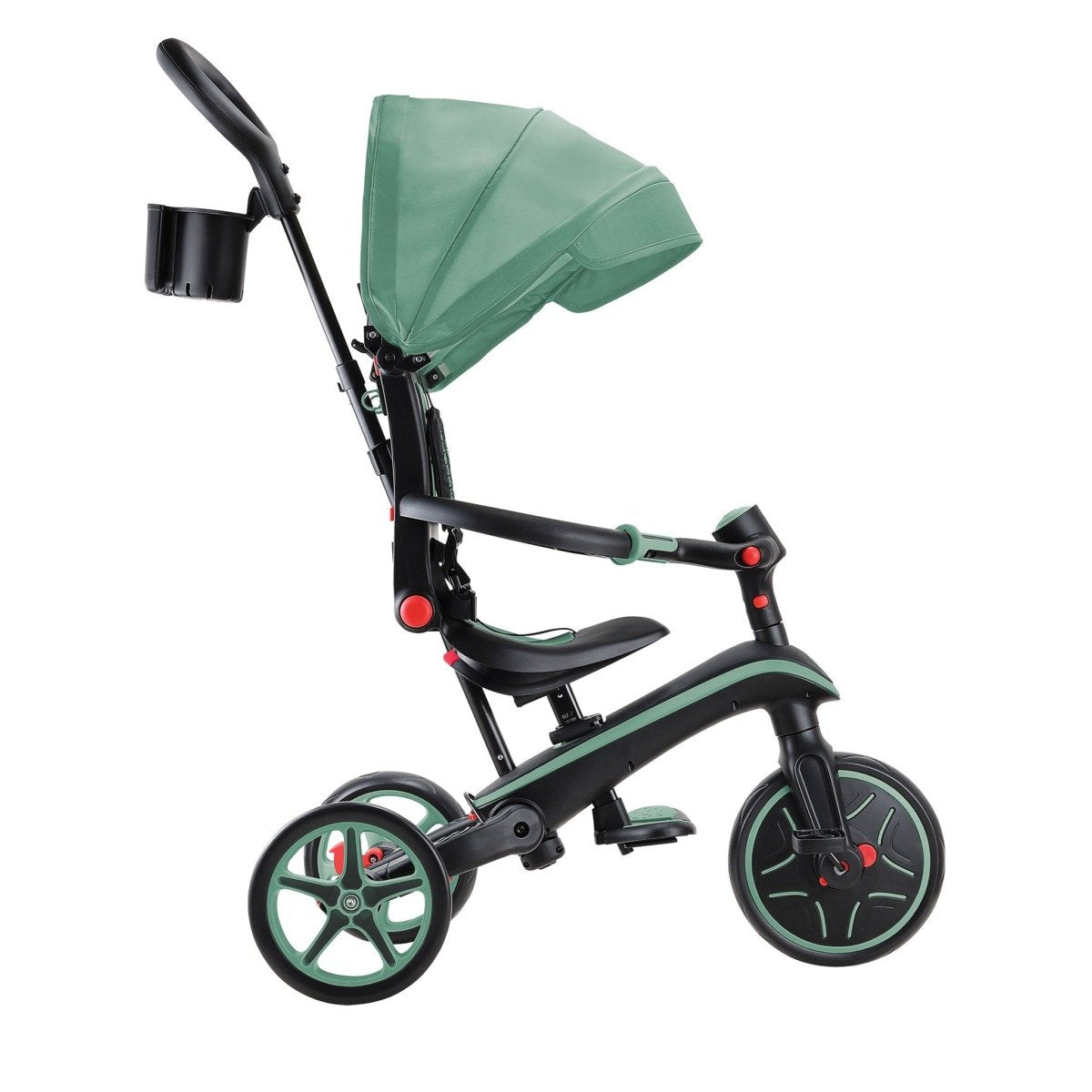 Globber Explorer Trike Plegable 4 En 1, Vehículo Infantil Olive Green 732-104-2