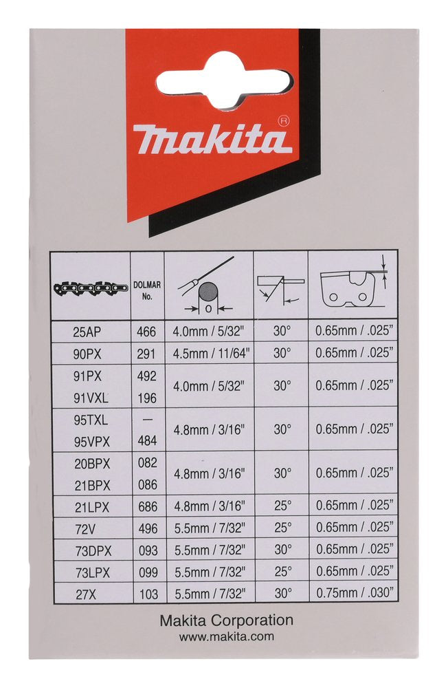 Makita 191h02-6 Cadena Saw Chain 35cm 1,1mm 3/8 Hm