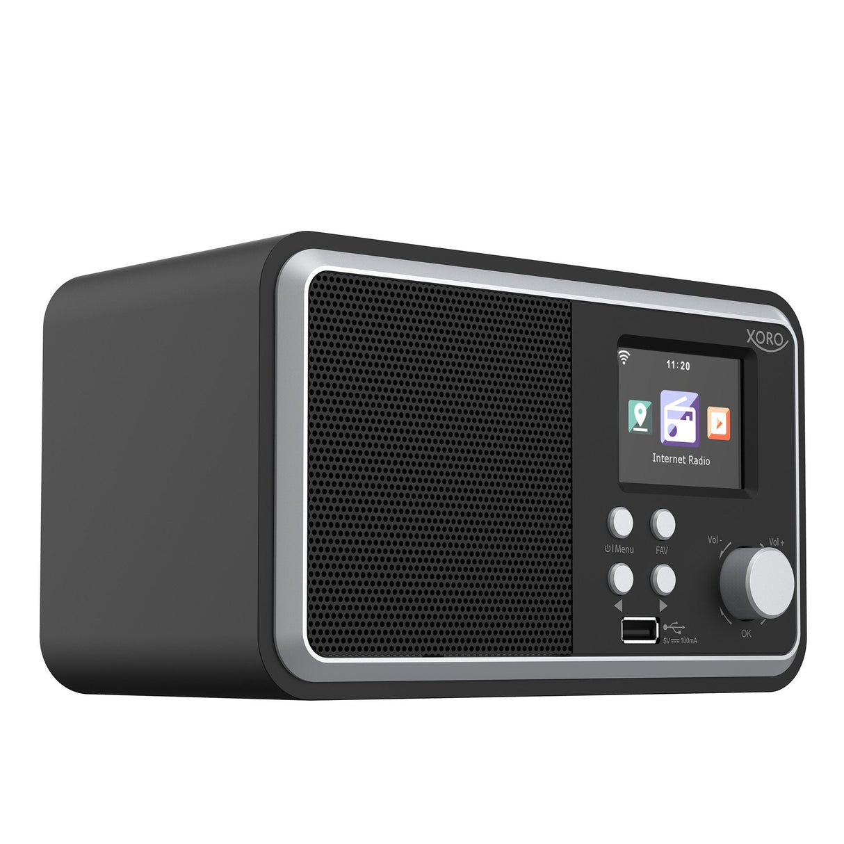 Xoro Dab 300 Ir, Internet Radio, Dab+,Bt,Usb,Upnp, Negro