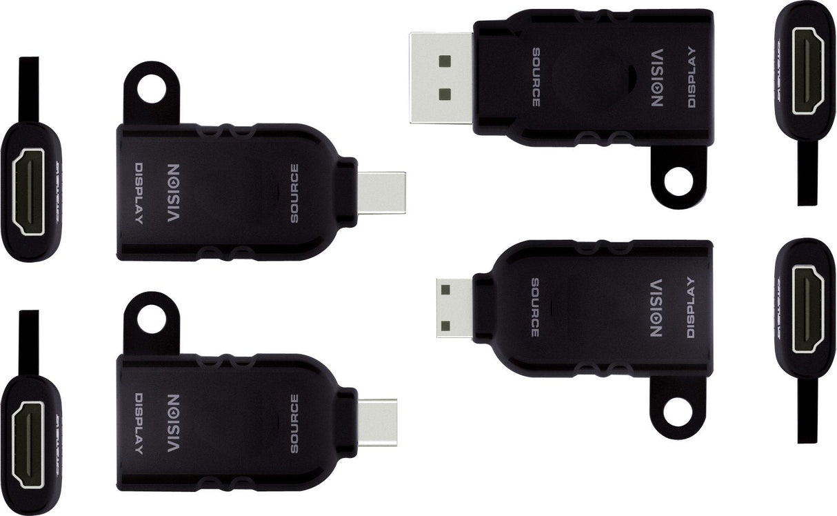 Vision Tc-Multihdmi/Bl Cambiador De Género Para Cable Mdp/Dp/Mhdmi/Usb-C Hdmi Negro