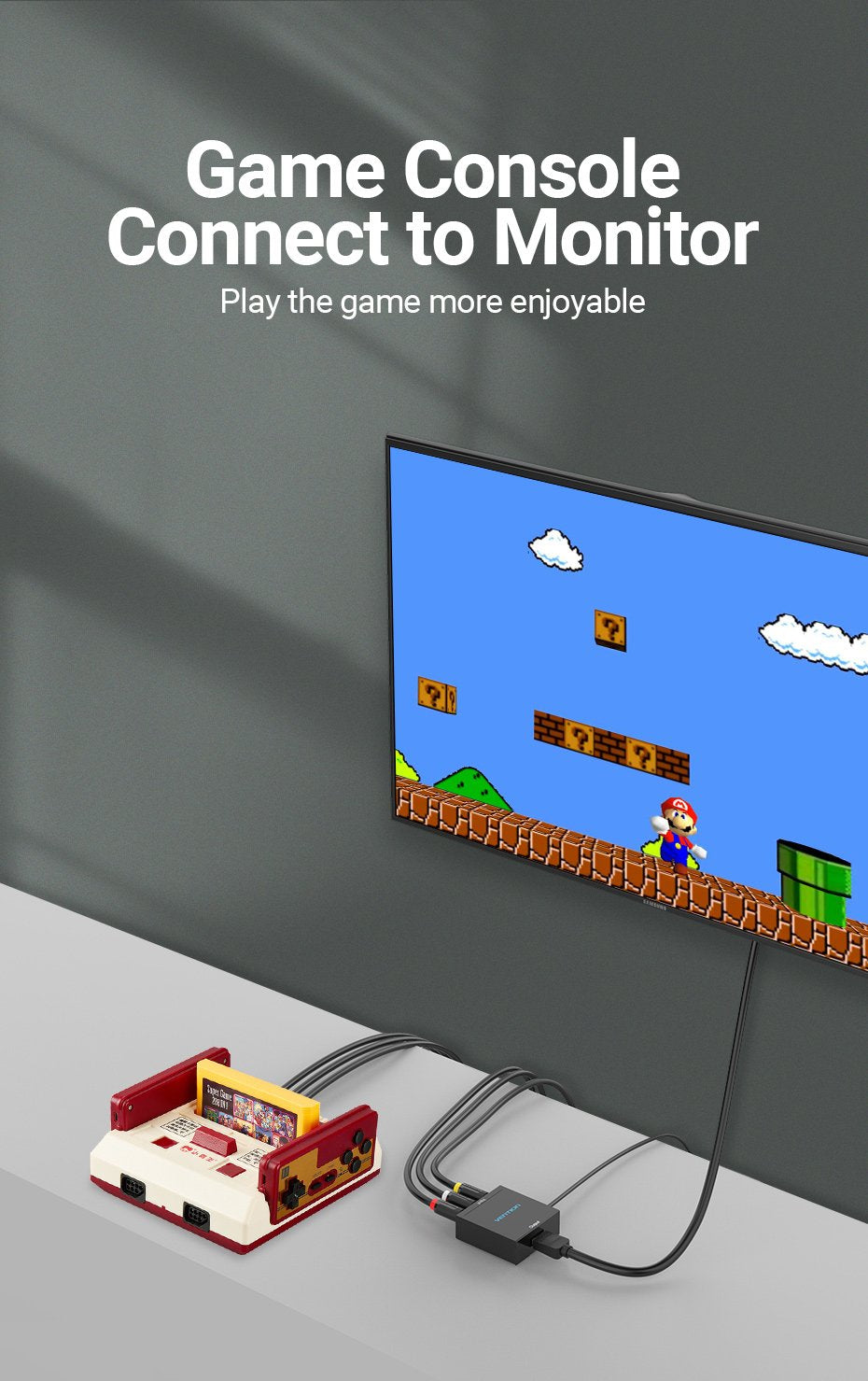 Convertidor Rca A Hdmi Vention Aefb0 Rca Hembra Hdmi Hembra Miniusb Hembra