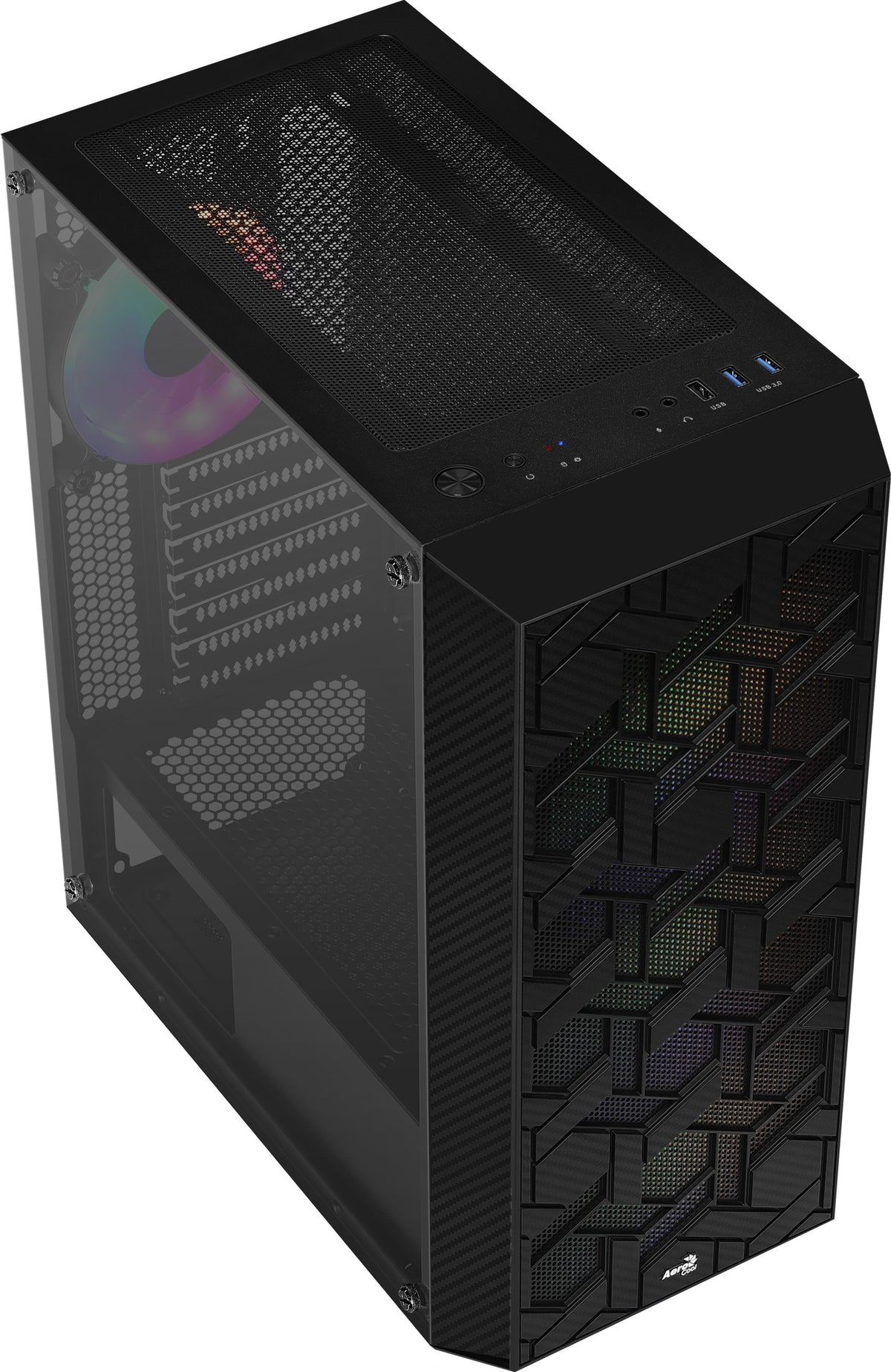 Caja Gaming Semitorre Aerocool Hivebk