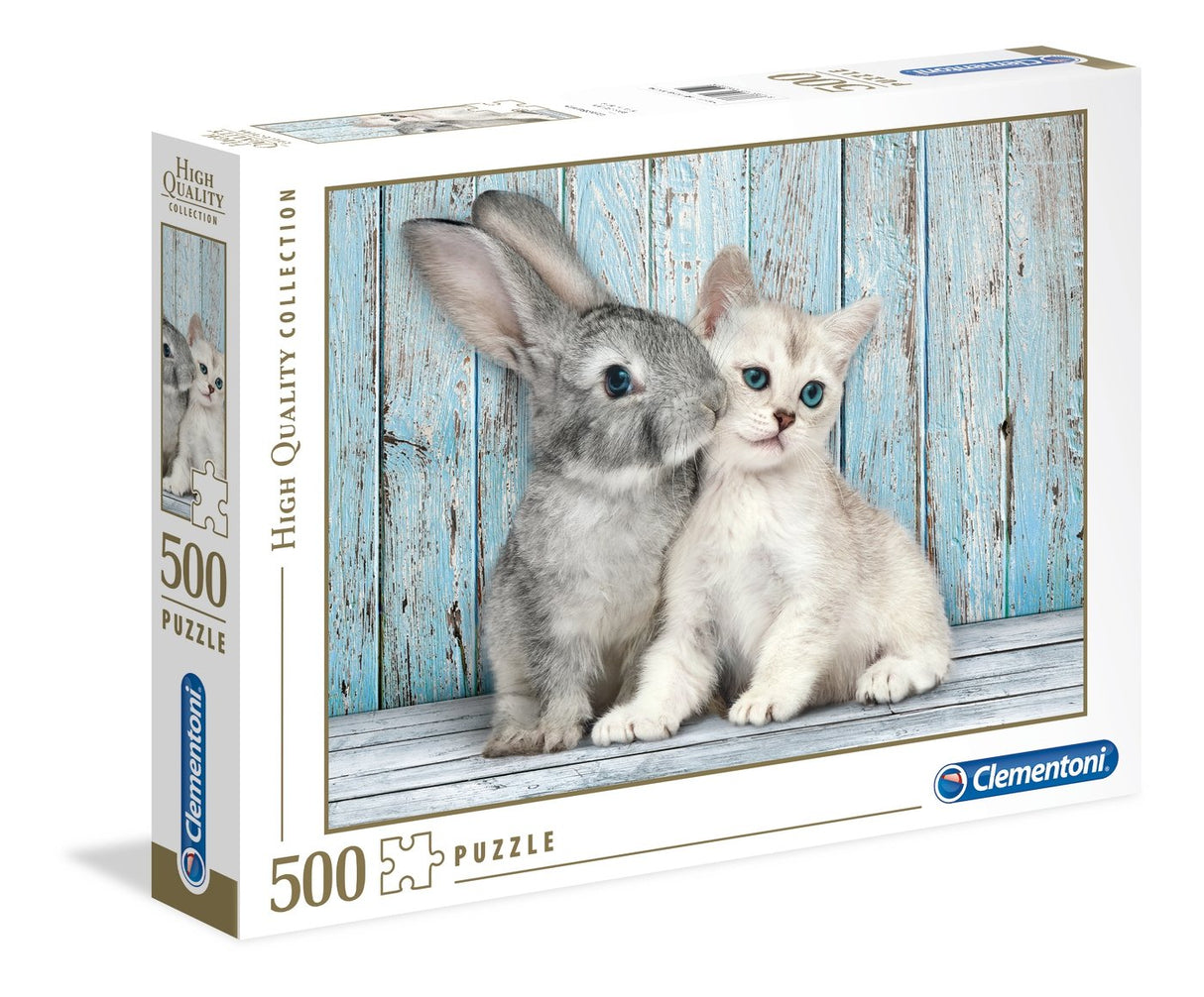Puzzle Gato Y Conejo 500pzs