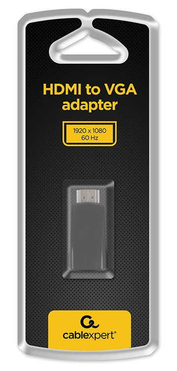 EAN 8716309099721 - Gembird AB-HDMI-VGA-001 cambiador de género para cable HDMI Type A (Standard) VGA (D-Sub) Negro imagen 3