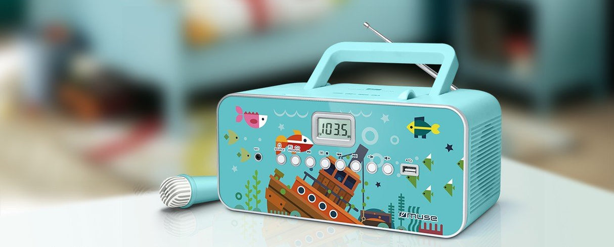 Radio Cd Muse M-29kb Portable Mp3 Player With Usb