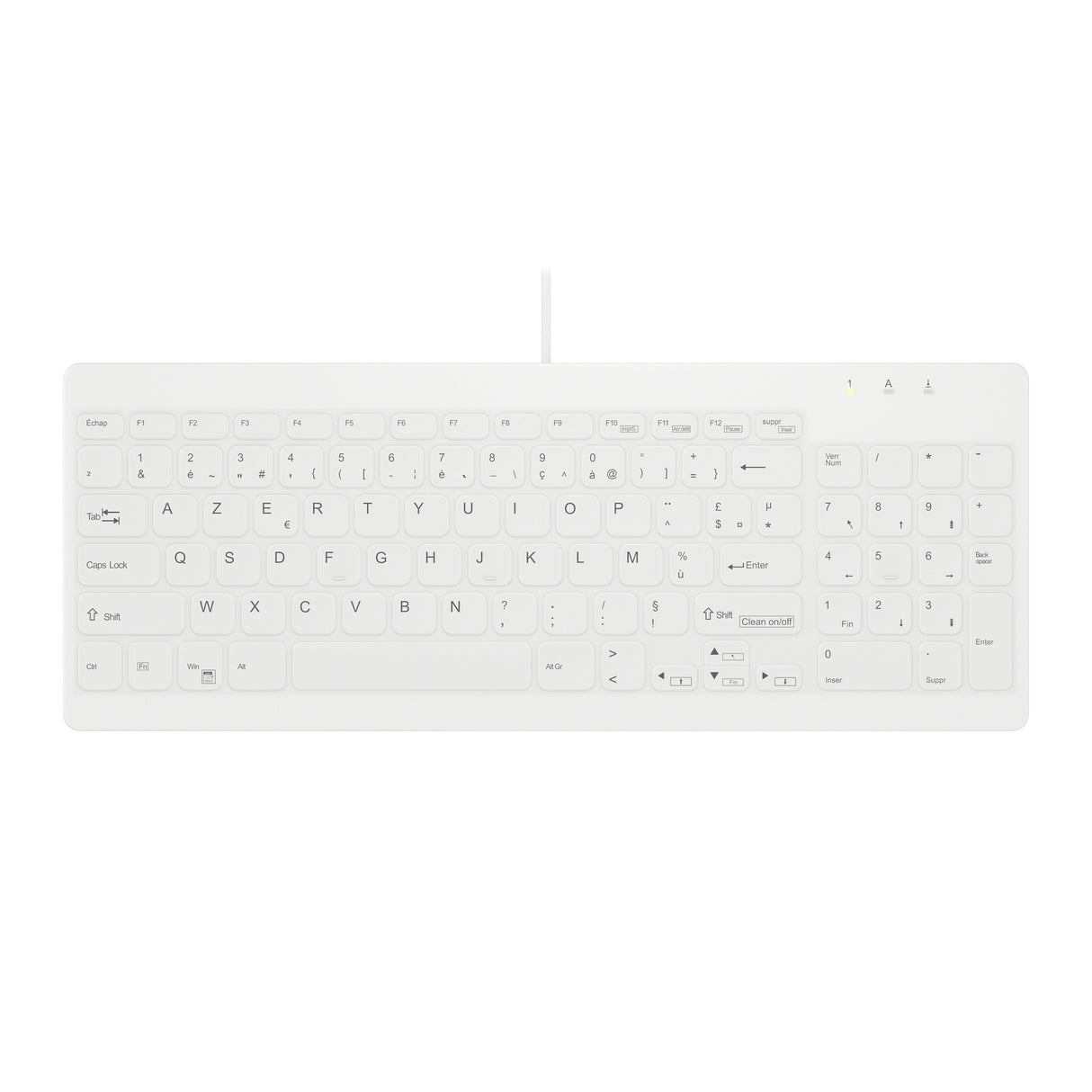 Contour Active Key Hygiene Compact Ultraflat Keyboard With
