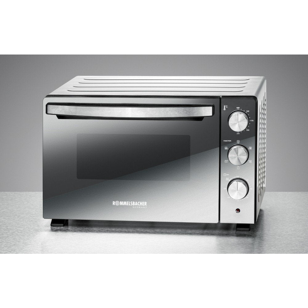 Horno Rommelsbacher Bgs 1500 Eléctrico 30 L 1500 W Negro, Plata, Mini Horno Plateado/Negro, Pequeño, Horno Eléctrico, 30 L, 1500 W, 30 L, 230 °C
