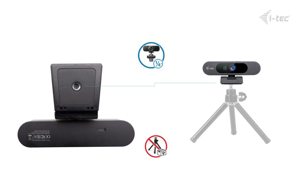 Webcam I-Tec Solomon Pro 900 4k Ai Auto Framing