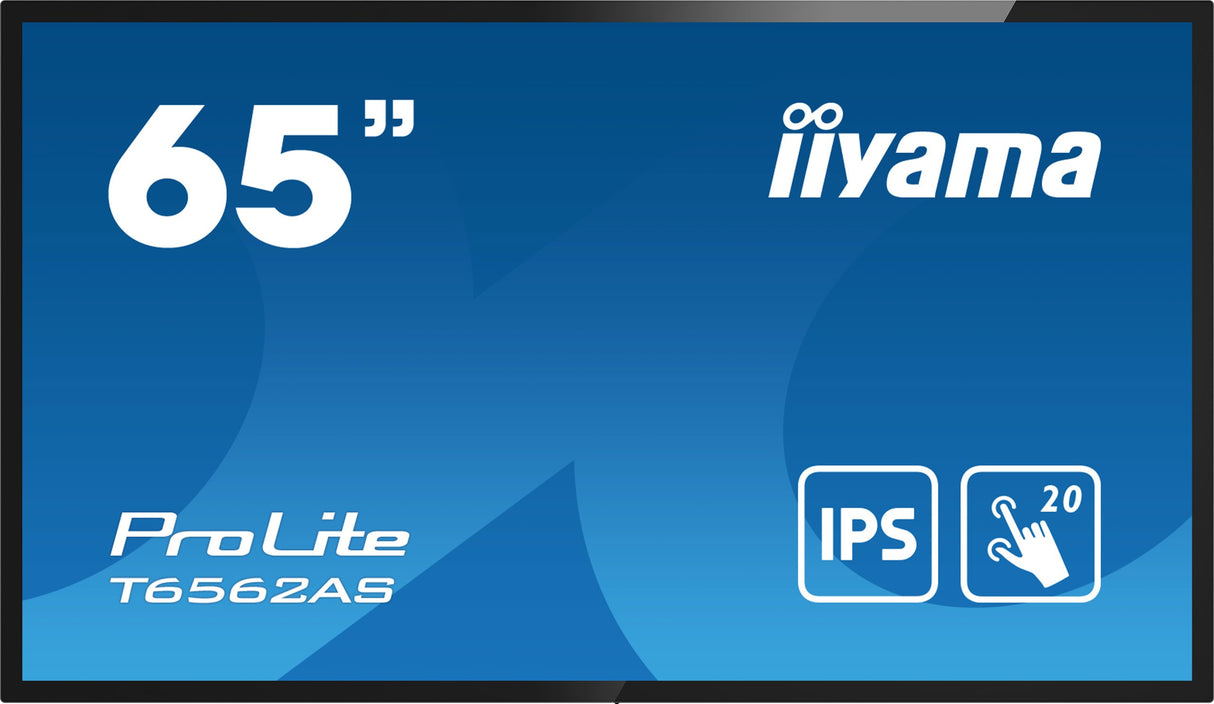 EAN 4948570120482 - iiyama T6562AS-B1 pantalla de señalización Panel plano interactivo 163,8 cm (64.5") LED 500 cd / m² 4K Ul imagen 2