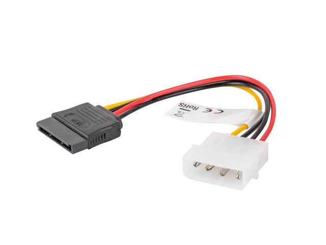 Lanberg Adaptador De Alimentación Ca-Hdsa-10cu-0015 Conectores Molex Macho / Sata Hembra 15 Centímetros