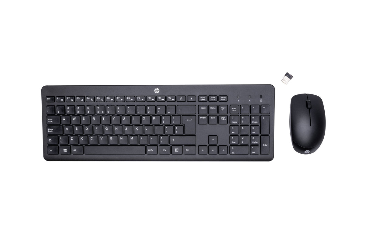 EAN 0195122117894 - HP 230 Wireless Mouse and Keyboard Combo teclado Ratón incluido Oficina RF inalámbrico QWERTY Negro imagen 1