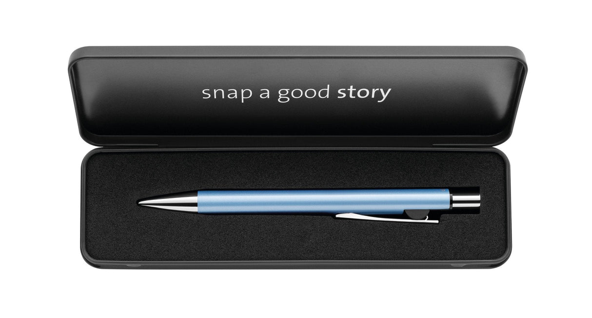 Bolígrafo Pelikan Snap Metalic K10 Azul Escarcha En Estuche