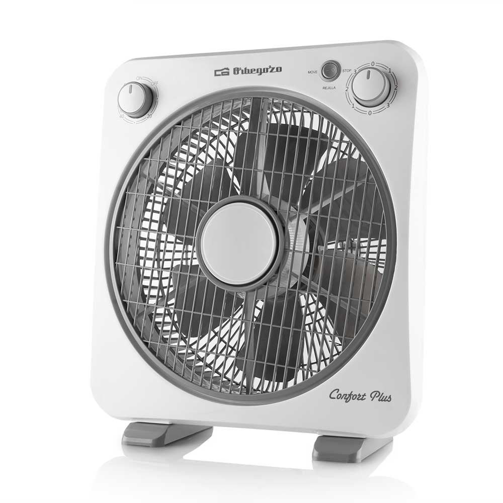 Ventilador De Suelo Orbegozo Box Fan Bf 0138 40w 6 Aspas 30cm 3 Velocidades