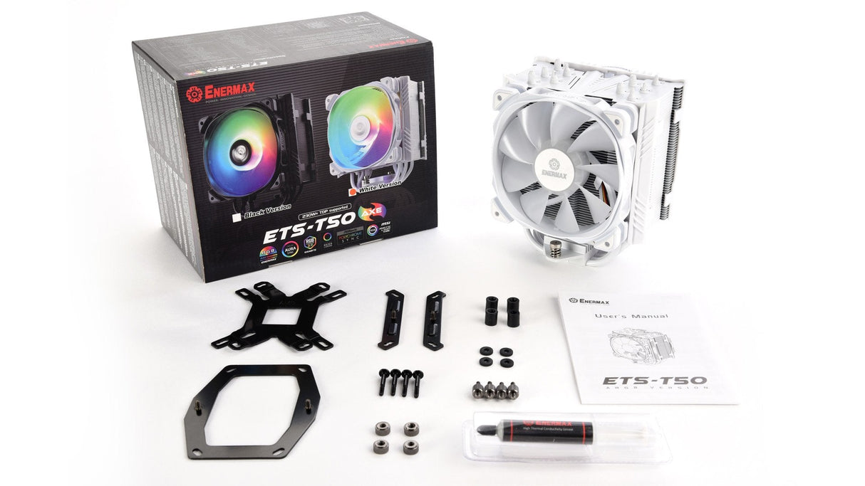 Ventilador Cpu Enermax Ets-T50-Axe Argb Blanco
