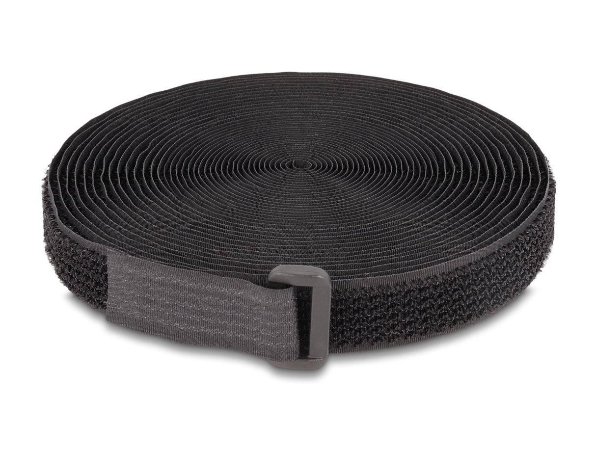Klettband Auf Rolle Mit Schlaufe L 5 M X B 20 Mm Schwarz