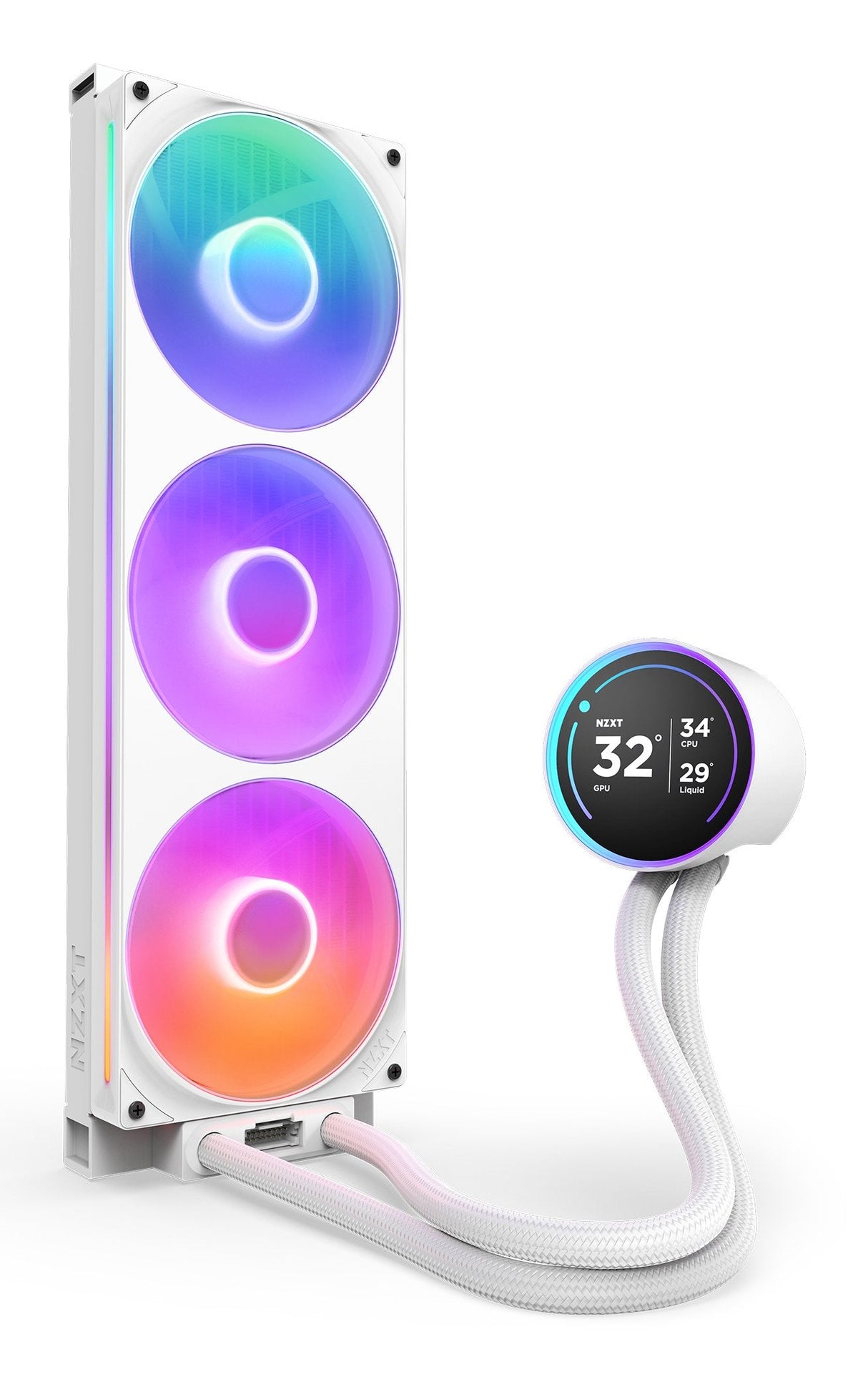Refrigerador Liquido Cpu Nzxt Kraken Elite 420 Rgb V2 (Blanco)
