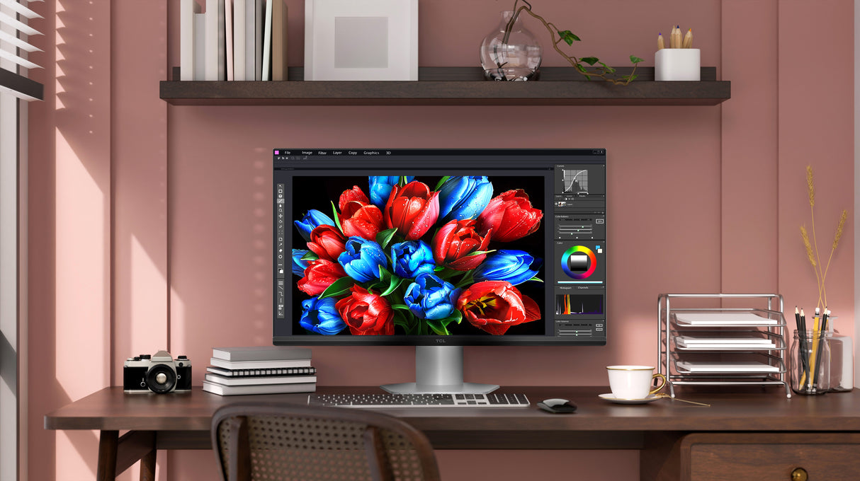 EAN 5901292529048 - TCL 25G54 pantalla para PC 63,5 cm (25") 1920 x 1080 Pixeles Full HD QLED Blanco imagen 2