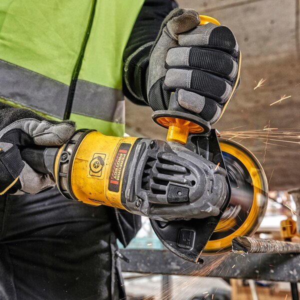 Lijadora Dewalt Dcg418nt-Xj Portátil Lijadora De Banda Negro, Amarillo