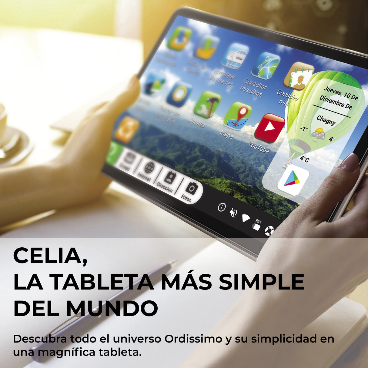 Tablet Ordissimo Celia Octa-Core Sc9863a 4gb+64gb 10,1" Wifi/4g Fhd Android