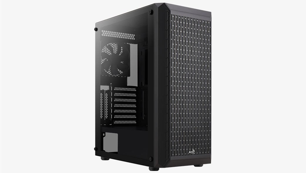 Caja Pc Aerocool Beam-G-Bk-V1 Midi-Tower, Tempered Glass Microatx/Atx/Miniitx