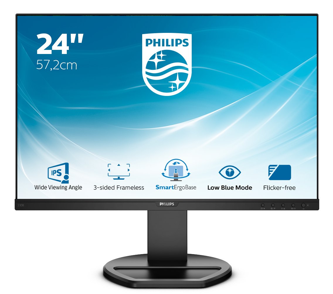Monitor Profesional Philips B-Line 230b8qjeb 22.5' Wuxga Multimedia Negro
