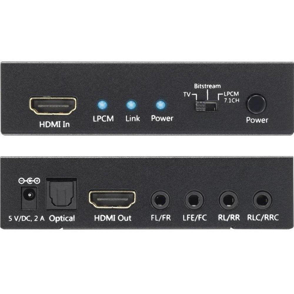 EAN 8054529025756 - Techly IDATA HDMI-EA74K convertidor de audio Negro imagen 4