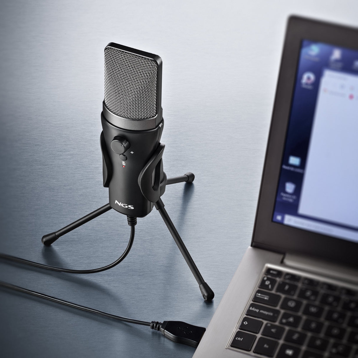 EAN 8435430626988 - NGS MS120 USB Negro Micrófono para crear podcasts imagen 5