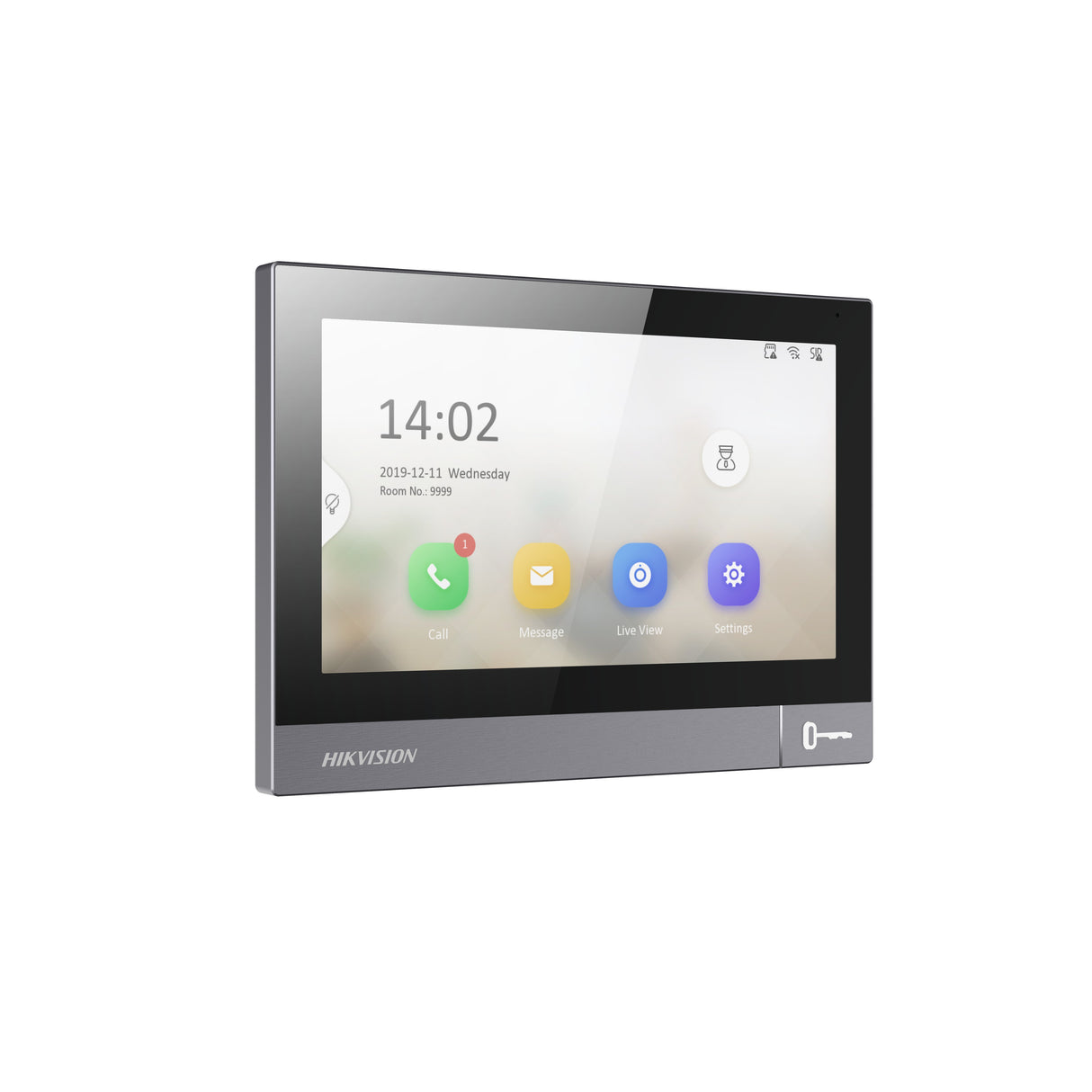 EAN 6936422116521 - Hikvision DS-KH8381-WTE1 sistema de intercomunicación de video 17,8 cm (7") Negro imagen 1