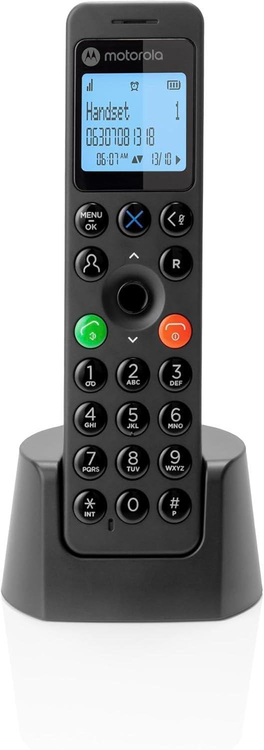 EAN 5055374716908 - Motorola DOT201 Teléfono DECT Identificador de llamadas Negro imagen 1