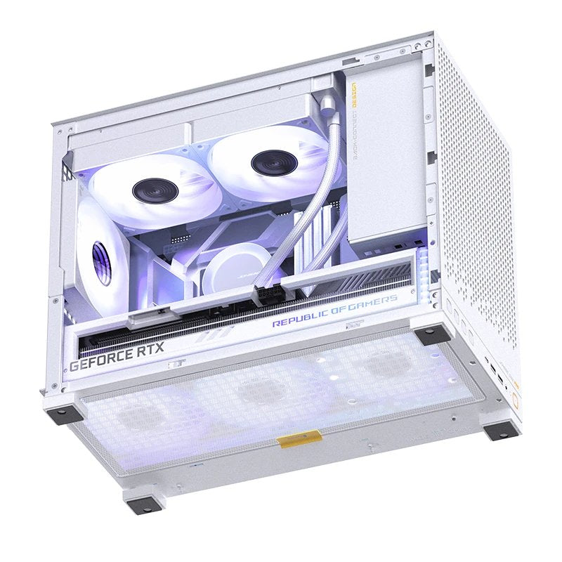 Jonsbo D32 Pro Blanco Pc-Gehäuse, Mini-Gehäuse, Matx, Tempered Glass - Weiss
