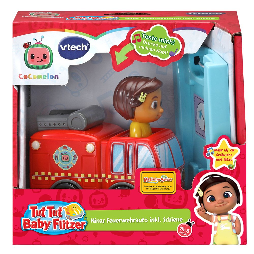 Vtech Hace Velocistas Para Bebés: Camión De Bomberos De Cocomelon Nina, Vehículo De Juego 80-561304