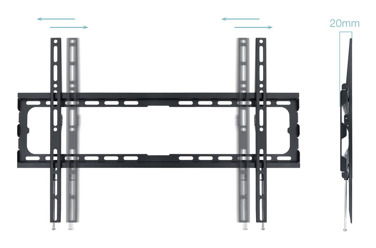 EAN 8433281011960 - TooQ LP1080F-B soporte para TV 2,03 m (80") Negro imagen 3