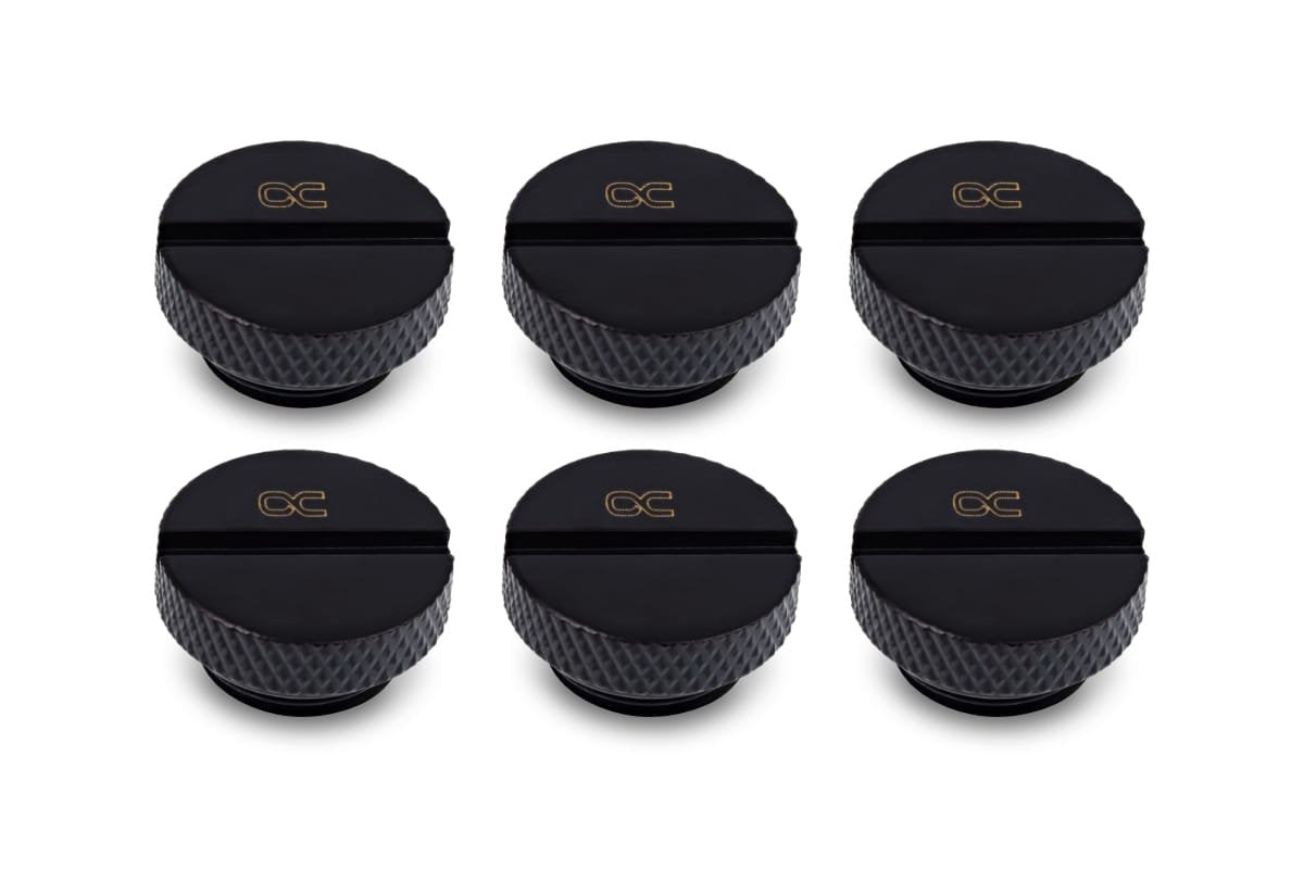 Tornillo De Bloqueo Alphacool Eiszapfen, Conexión Negro, 6 Piezas 17622