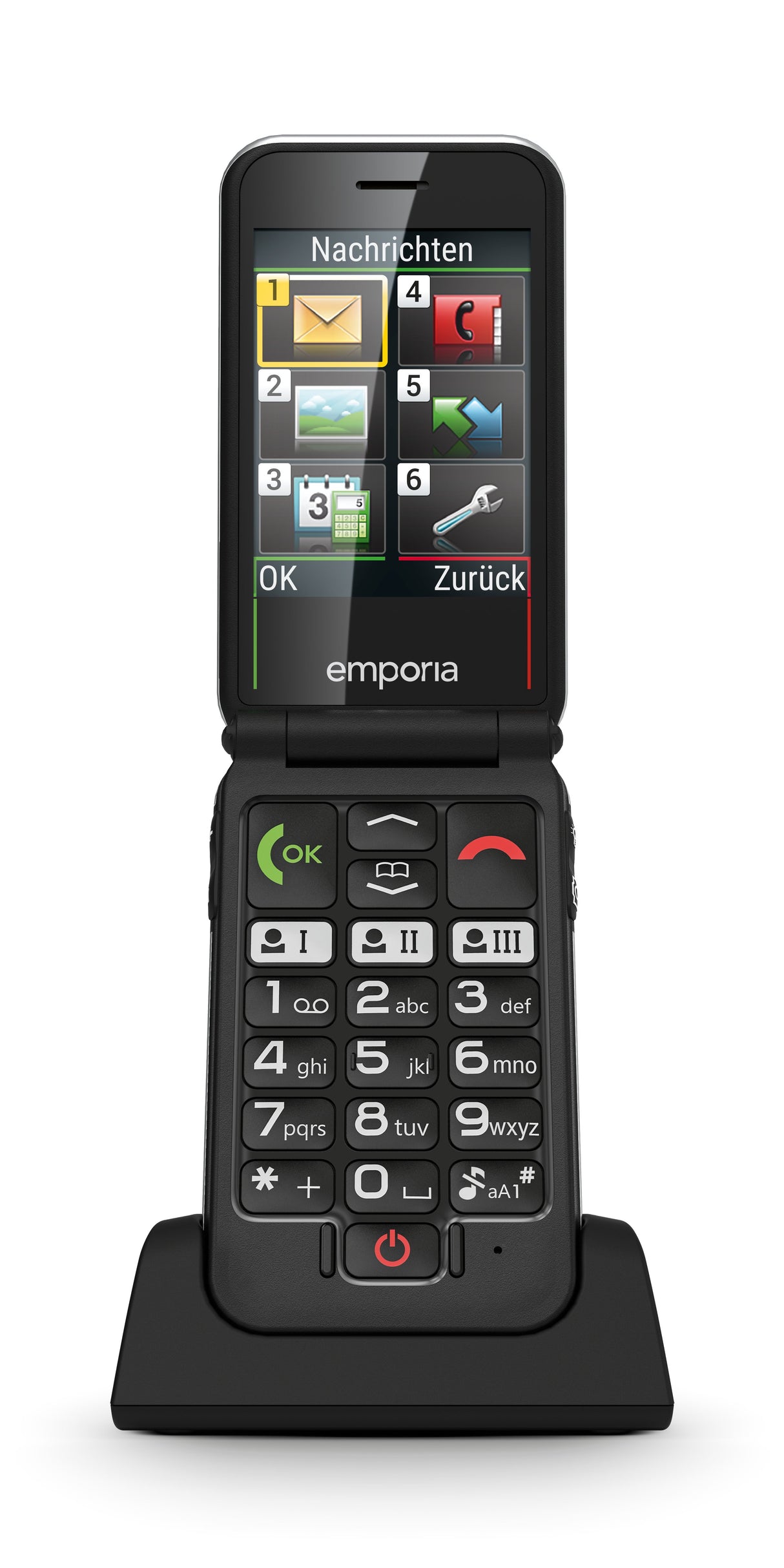 EAN 9005613168742 - Emporia emporiaJOY-LTE 7,11 cm (2.8") 115 g Negro Teléfono para personas mayores imagen 7