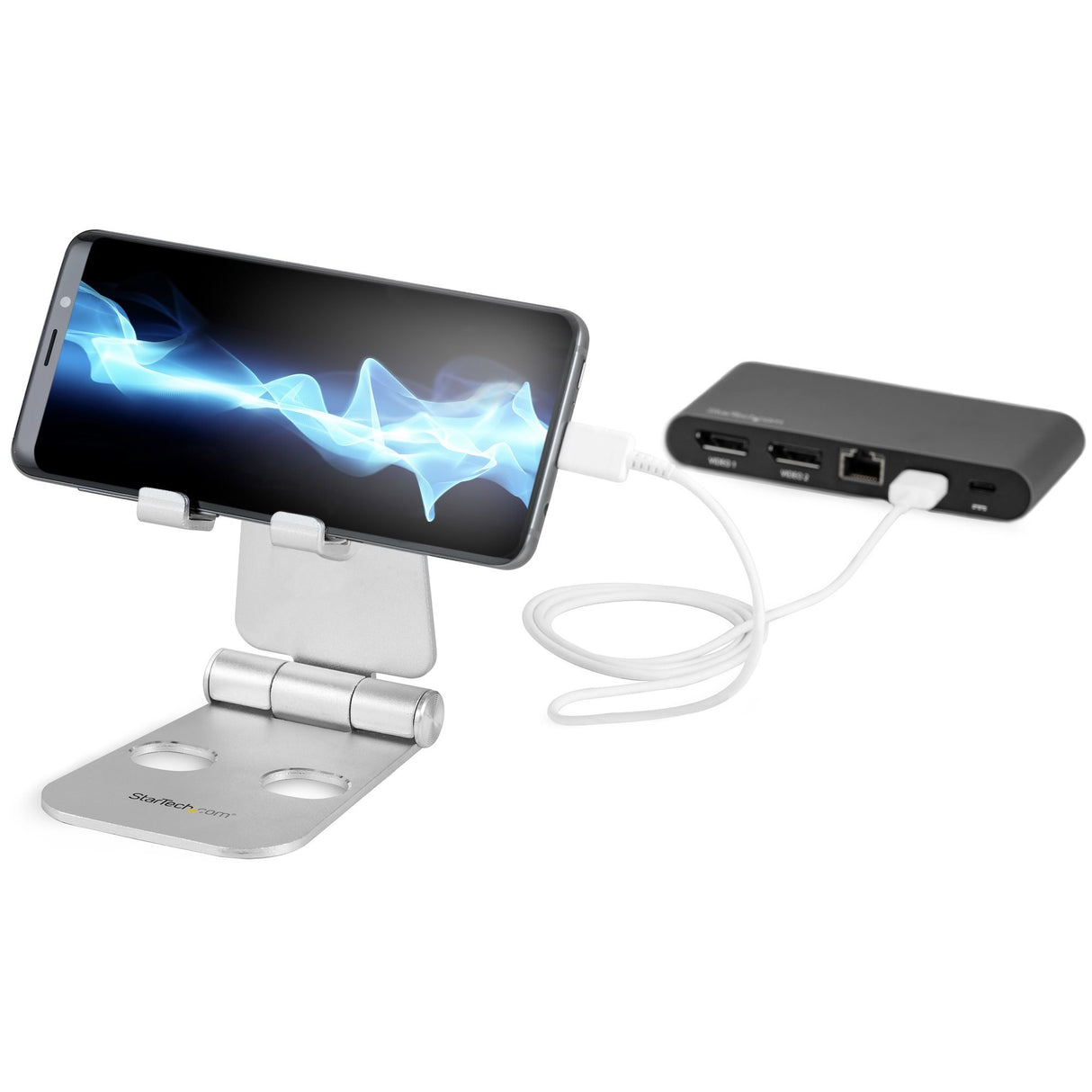 EAN 0065030878715 - StarTech.com USPTLSTND soporte Carro para administración de tabletas Teléfono móvil/smartphone, Tablet/UM imagen 3