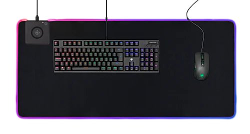 Deltaco Gam-092 Alfombrilla Para Ratón Gaming Negro