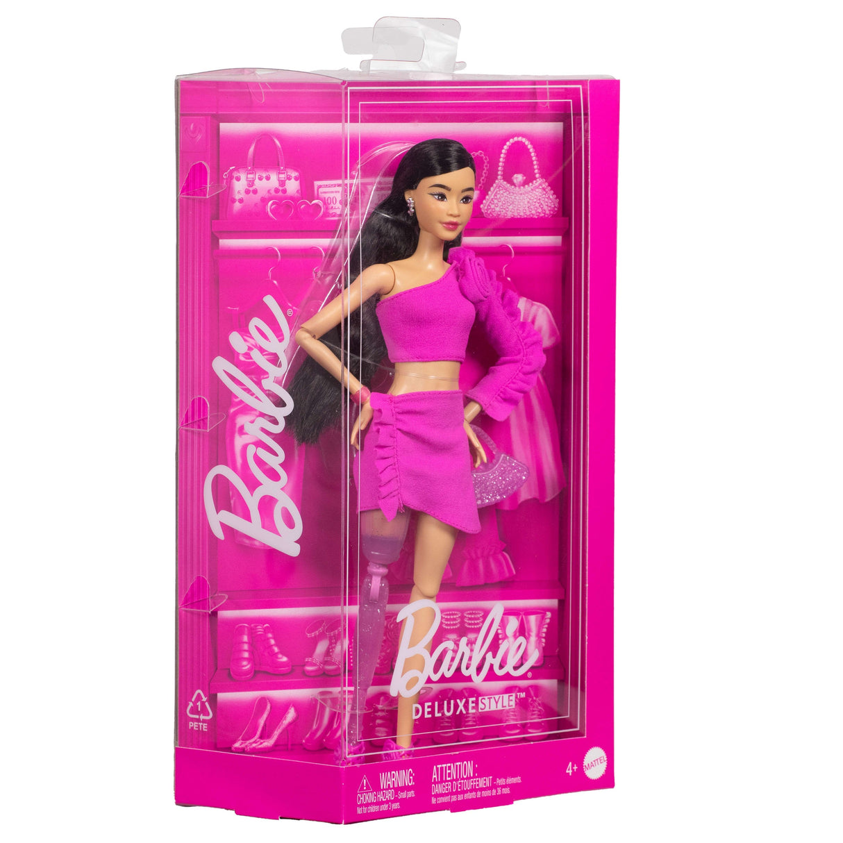 Lalka Barbie Deluxe Style 1 Proteza Nogi
