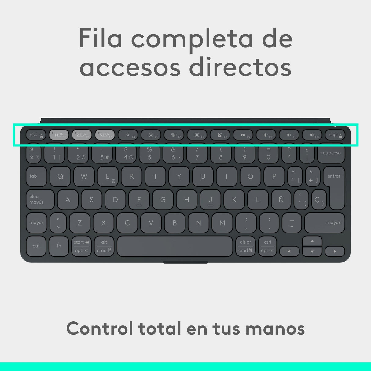 EAN 5099206125773 - Logitech 920-012973 teclado Universal Bluetooth QWERTY Español Grafito imagen 9