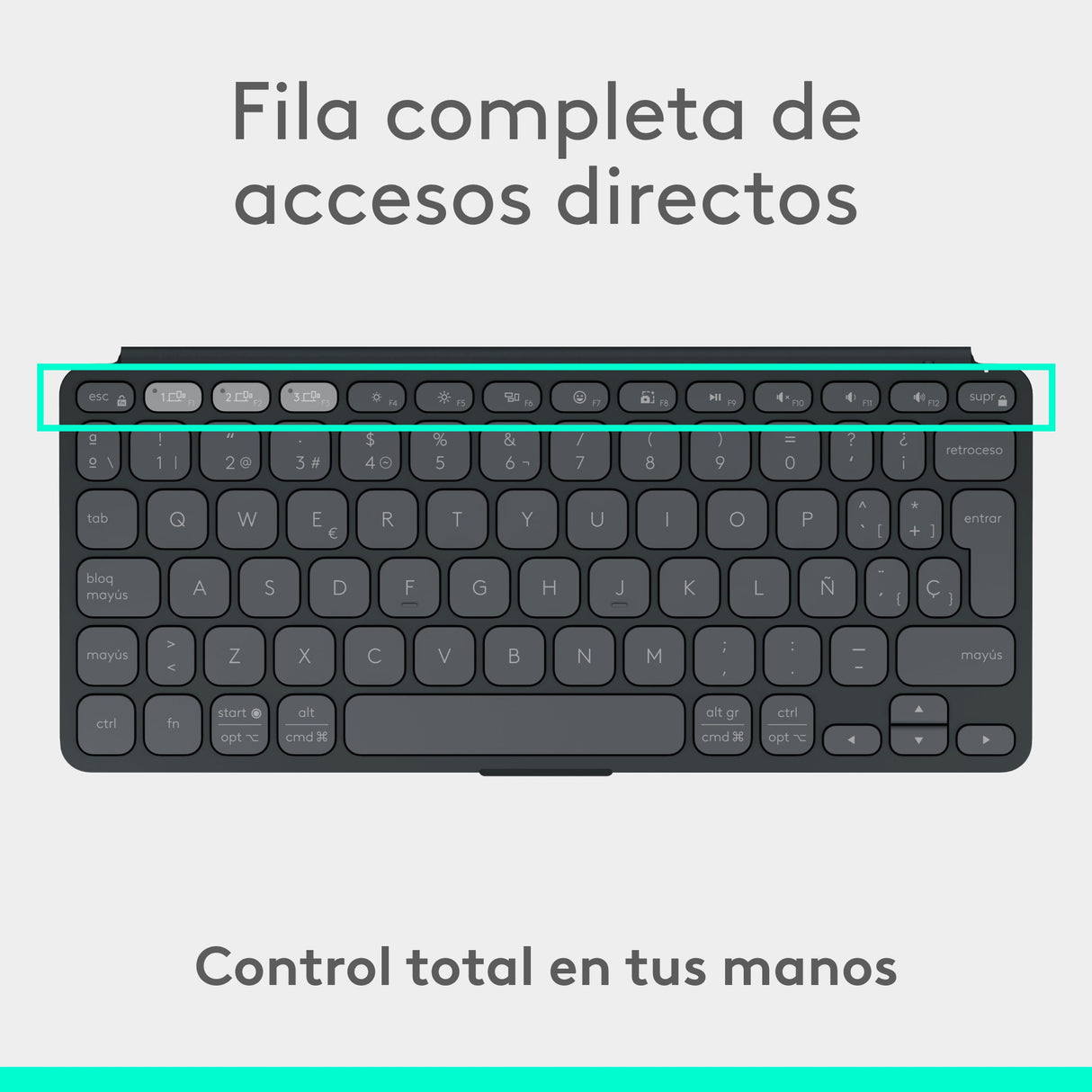 EAN 5099206125773 - Logitech 920-012973 teclado para móvil QWERTY Español Bluetooth Grafito imagen 9