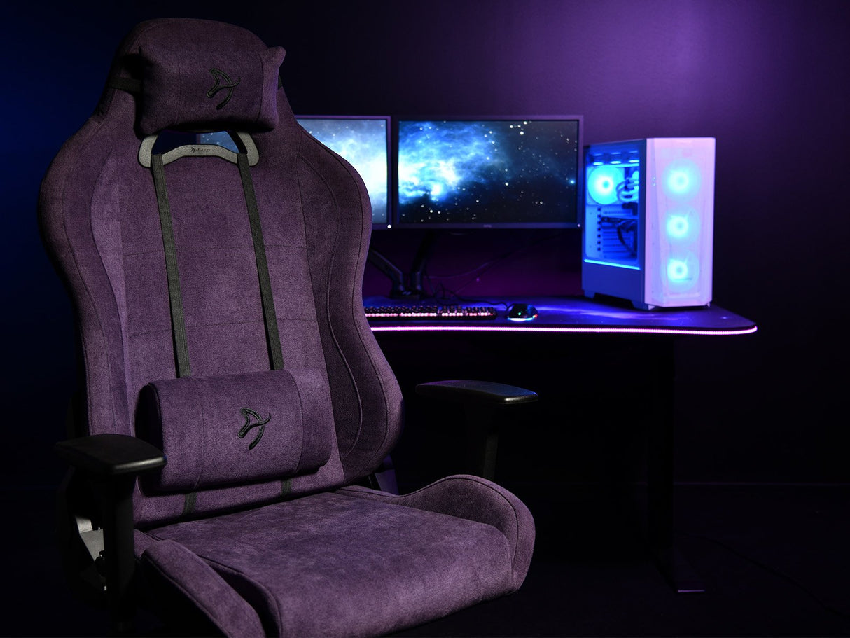 Silla Gaming Arozzi Torretta De Tejido Suave -Morado